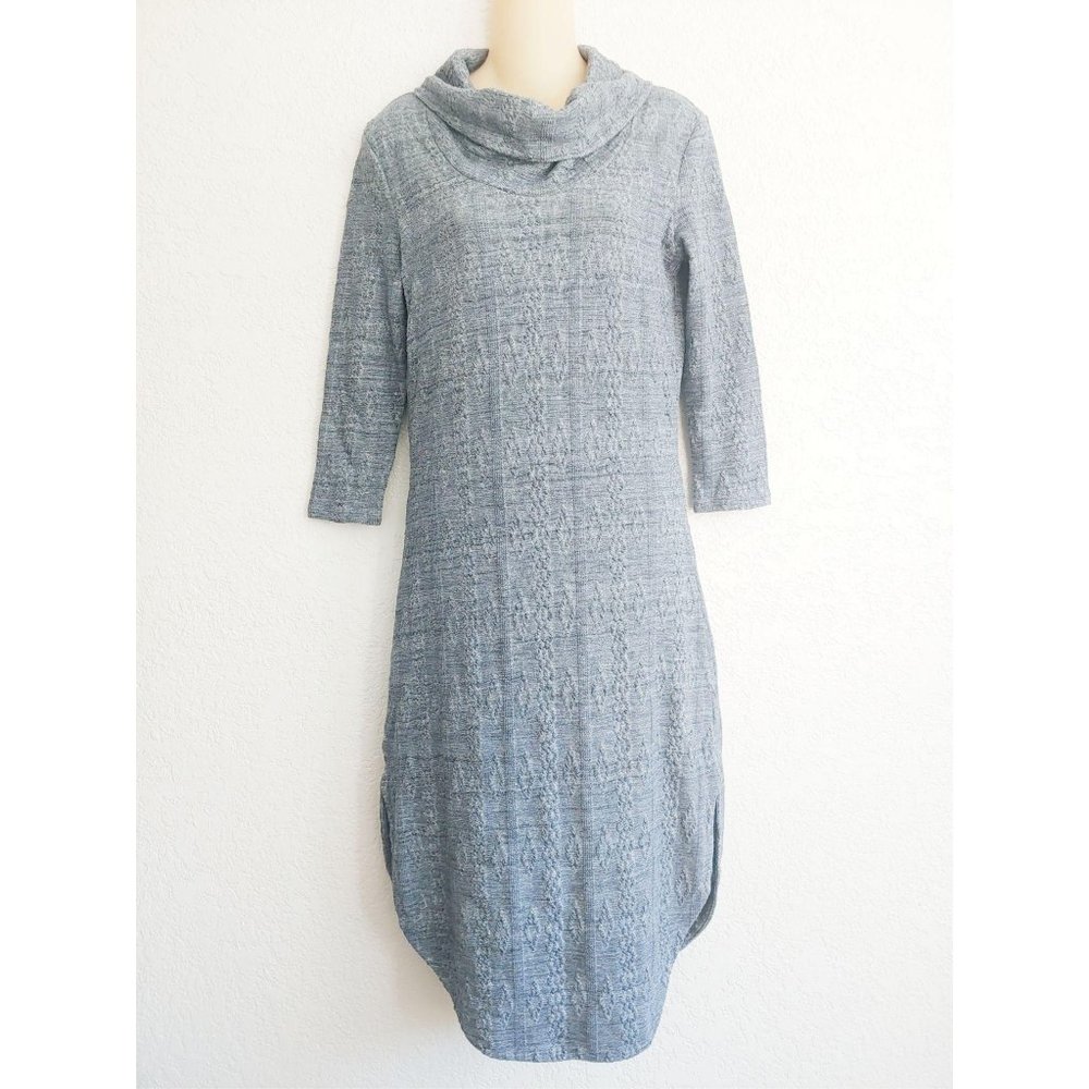 Anthropologie Saturday Sunday Cowl Neck Hi-Lo Long Sleeve Knit Tunic Dress XS